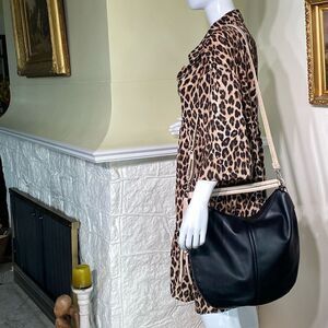 David Jones Vegan Leather Hobo Shoulder Bag